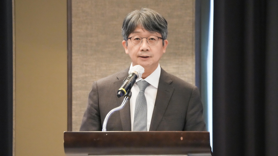 환영사하는 질병관리청 임승관 청장
