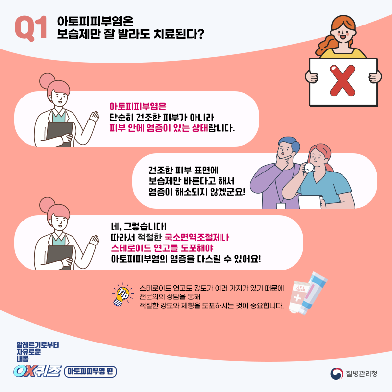 아토피 피부염의 원인인 피부 영양 관리
