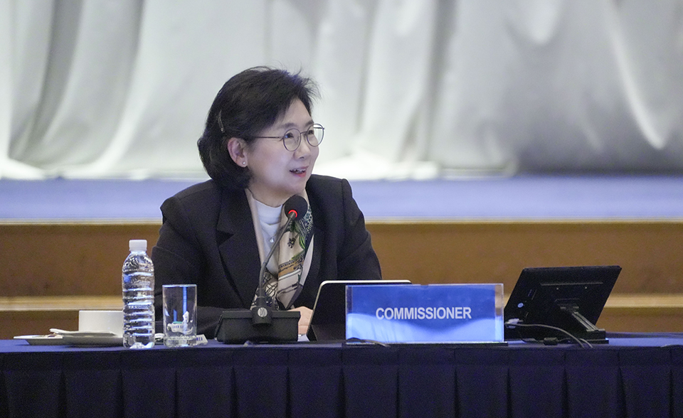 APEC 제1차 보건실무그룹회의 개최 (03.06.)_APEC 3일차 정책대화에서 발언하는 지영미 청장