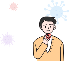 유행성이하선염 관련 일러스트