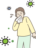 마이코플라스마 폐렴균감염증 관련 일러스트