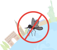 뎅기열, 치쿤구니야열, 지카바이러스 감염증 관련 일러스트