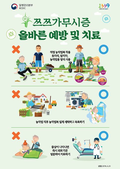 쯔쯔가무시증 예방 홍보 포스터(2018) 사진1
