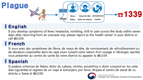 페스트 신고안내(영어, 프랑스어, 스페인어) 사진5