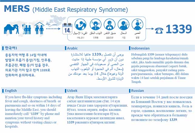 메르스 신고안내(6개언어) 사진3