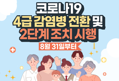 코로나19 4급 감염병 전환 및 2단계 조치 시행