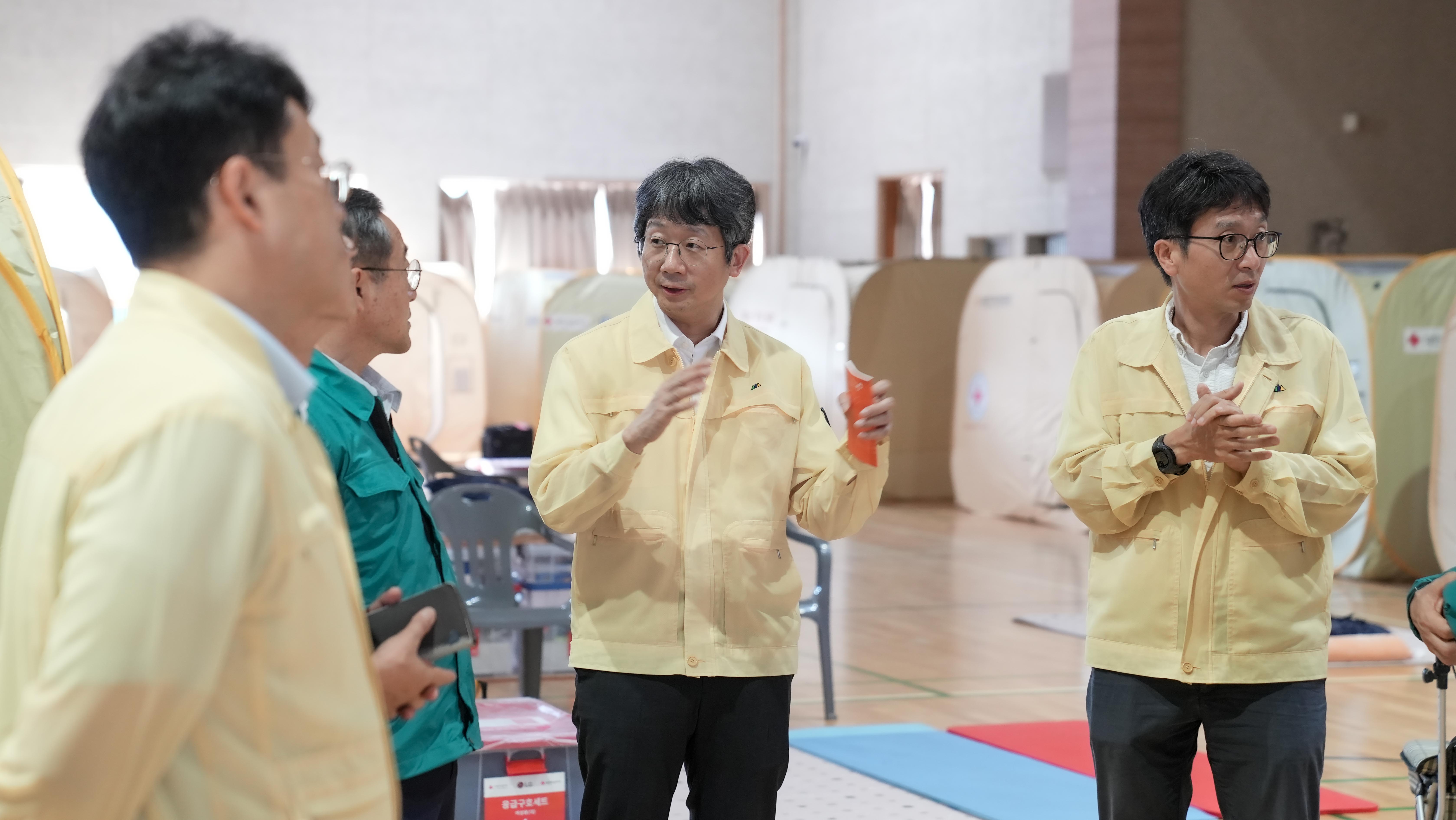 임승관 청장, 예산군 보건소 및 수해 이재민 임시주거시설 현장방문 (07