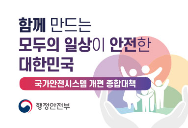 함께 만드는 모두의 일상이 안전한 대한민국 국가안전시스템 개편 종합대책 - 행정안전부